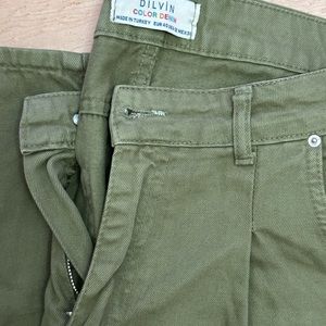 Khaki Jeans High Waist